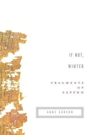 Cover of If Not, Winter: Fragments of Sappho